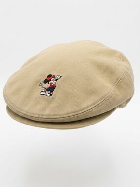 Vintage Walt Disney World Mickey Mouse Golf Newsboy Cap Disney Pro Collection
